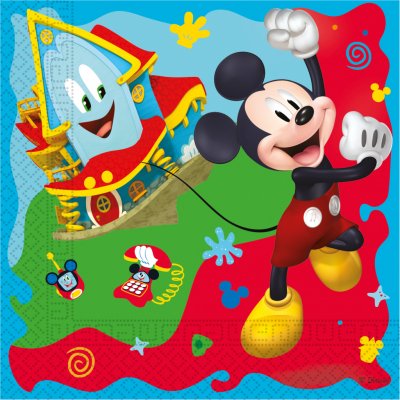 Procos EKO Papírové ubrousky Mickey Mouse Rock the House 20ks 33x33cm – Zboží Dáma