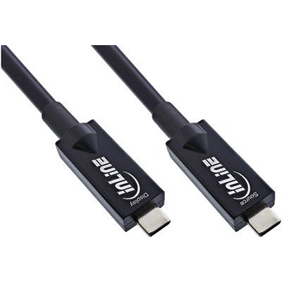 InLine 11.42.9057 USB 10Gbps (3.2 gen 2) AOC USB C(M) - USB C(M), PD 60W, 7,5m, černý – Zbozi.Blesk.cz