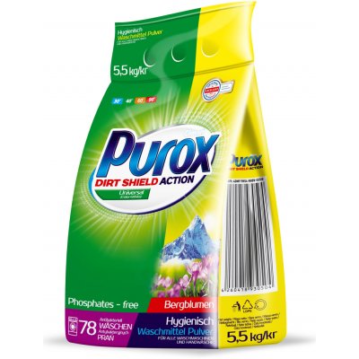 Purox Prací prášek Univerzální 5,5 kg – Zboží Mobilmania