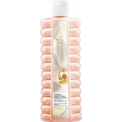 Avon Senses Simply Luxurious pěna do koupele s vůní broskve a vanilkové orchideje 500 ml – Zbozi.Blesk.cz