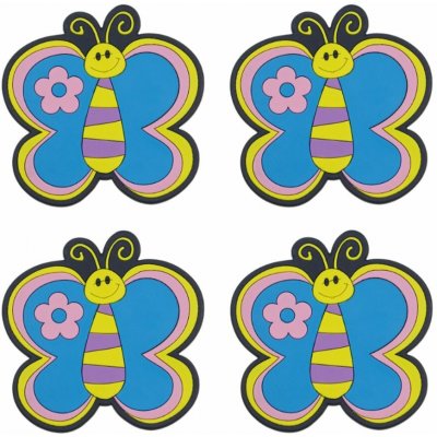 Bellatex Podtácek 4 ks Modrá 10x10 cm – Zboží Mobilmania