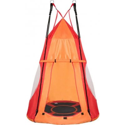 Timeless Tools závěsná houpačka ve tvaru kruhu 110 cm červená se stanem – Hledejceny.cz