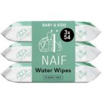 NAIF Vlhčené ubrousky pro děti a miminka 3 x 54 ks – Zboží Dáma