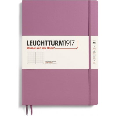 Leuchtturm 1917 372338 Tečkovaný zápisník v pevné vazbě A4+, 123 listů, špinavě růžový, 100 g/m² – Zboží Živě