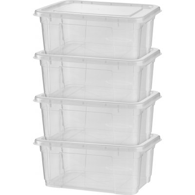 W5 Úložný box s víkem, 11 l, 4 kusy – Hledejceny.cz