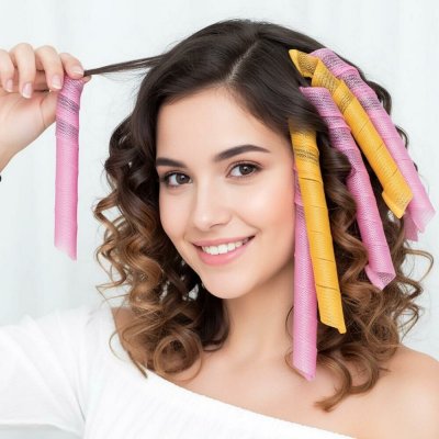 Spirálové natáčky na vlasy 50 cm - 20 ks + háček – Sleviste.cz
