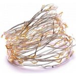 Solight vánoční řetěz měděný 100x mini LED 10m 3 x AA teplé světlo – Hledejceny.cz