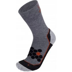 Brbl ORSA2 Trekking socks mid grey/black/red