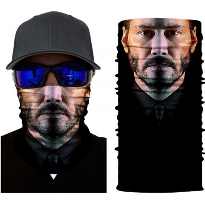 John Wick Keanu Reeves 3D šátek na obličej či hlavu