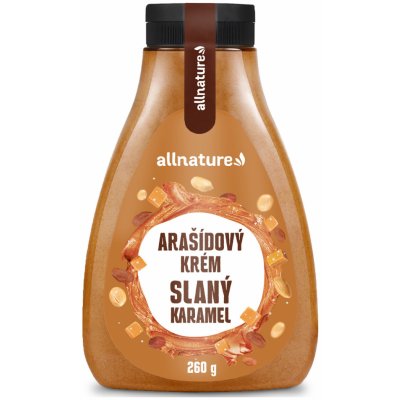 Allnature Arašídový krém slaný karamel 260 g – Zbozi.Blesk.cz