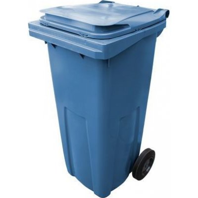 Extera Plastová venkovní popelnice na tříděný odpad 120 l modrá 17374 – Zboží Mobilmania