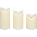 Solight 1V279 Sada LED svíček z přírodního vosku 3 ks – Zboží Dáma