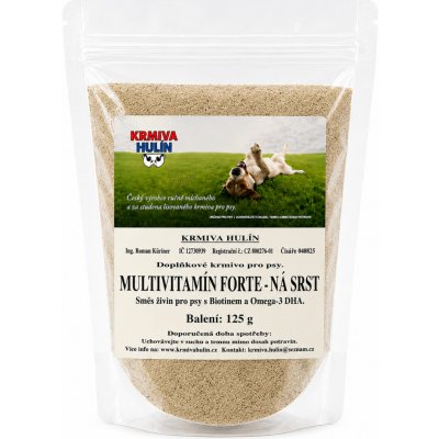 Krmiva Hulín Multivitamín Forte s Biotinem Omega-3 DHA na srst pro psy 125 g – Hledejceny.cz