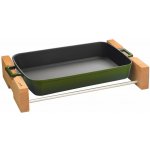 LAVA Metal litinový pekáč s dřevěným podstavcem 22x30 cm – Zboží Dáma