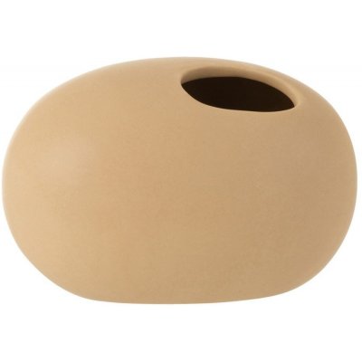 Béžová keramická oválná váza Matt Beige - 16*10*10 cm - J-Line by Jolipa – Hledejceny.cz