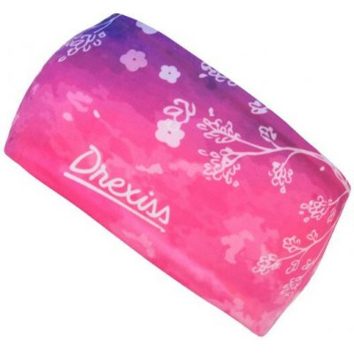Drexiss Drexiss funkční čelenka Flower Up - Pink Purple – Zboží Dáma