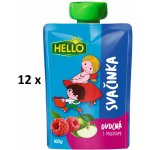 Hello ovocná kapsička s Malinami 12 x 100 g – Sleviste.cz