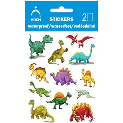 ARCH Dětské voděodolné samolepky dinosauři 01 – Zboží Mobilmania