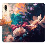 Pouzdro iSaprio Flip s kapsičkami na karty - Spring Flowers Huawei P20 Lite