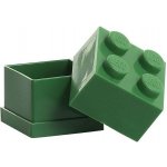 LEGO® Mini Box 4,6 x 4,6 x 4,3 cm tmavě zelená – Zboží Dáma