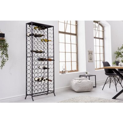 Moebel Living Černý kovový stojan na víno Sugar 180 cm – HobbyKompas.cz