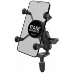 kompletní sestava držáku X-Grip s uchycením do krku řízení motocyklu, RAM Mounts