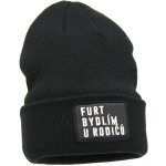 Dětská CHLAPECKÁ zimní ČEPICE Furt bydlím u rodičů ČERNÁ – Zboží Dáma