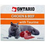 Ontario kuřecí a hovězí s taurinem 115 g – Hledejceny.cz