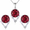 Linda's Jewelry sada šperků Red & Crystal IS095