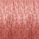 Dekorační závěs metalický růžově zlatý 100 x 200 cm – Hledejceny.cz