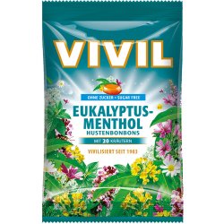 Vivil Eukalyp.-ment.+20 druhů bylin bez cukru 120 g