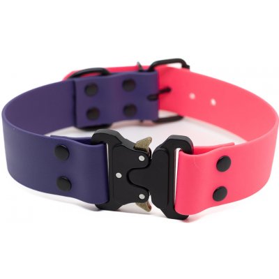 Zlaté Tlapky BioThane obojek WIDE DOUBLE s přezkou s dírkama m – Zbozi.Blesk.cz