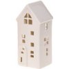 Vánoční osvětlení Home Styling Collection Dekorační keramický domek LED, 16 cm