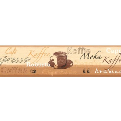 A.S. Création 898517 samolepicí dekorační bordura Espresso, rozměry 5 x 0.13 m – Zboží Dáma