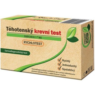 Vitamin Station Rychlotest Těhotenský krevní test 1 ks – Hledejceny.cz