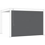 ROJAPLAST Zástěna pro bioklimatické pergoly, tmavě šedá, 4 m – Sleviste.cz