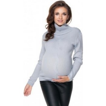 Be MaaMaa těhotenský svetr s rolákem béžový