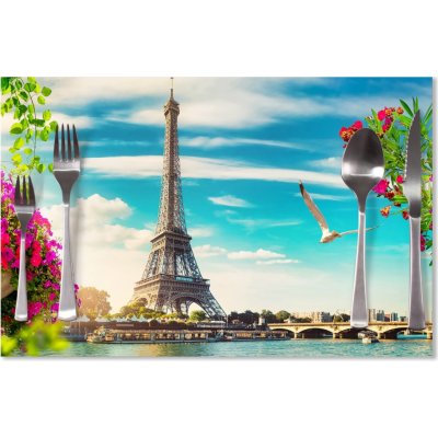 Sablio Prostírání Paříž Eifellova věž Mraky 40x30cm – Zboží Mobilmania
