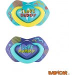 Canpol Babies symetrických silikon Neon Love Baby modrá 2 ks – Sleviste.cz