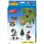 HAMA zažehlovací korálky MIDI - dárkový box - Vánoce - 2000ks – Hledejceny.cz