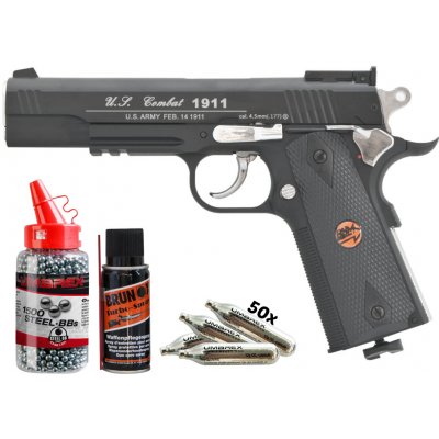 Bruni US Combat 1911 M 4,5 mm černá – Hledejceny.cz