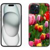 Pouzdro a kryt na mobilní telefon Apple mmCase iPhone 15 - tulipány