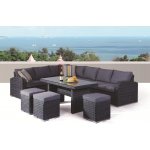 Rojaplast Zahradní souprava MONTREAL rohová set z umělho ratanu – Zboží Dáma