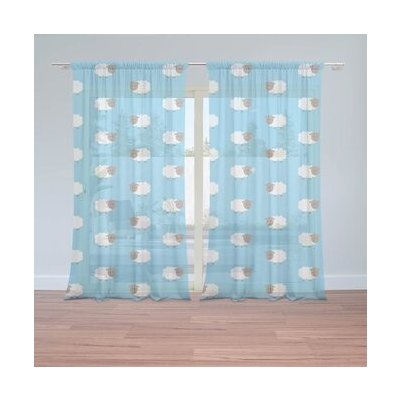 Sablio Záclony Ovečky: 2ks 150x250cm – Hledejceny.cz