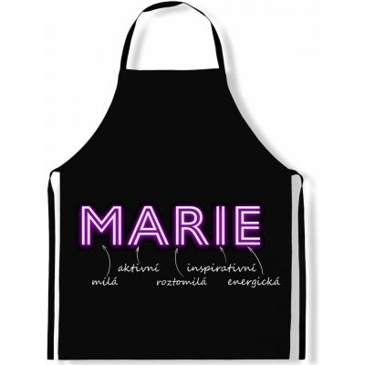 Impar Zástěra Ženská jména NEON Marie – Hledejceny.cz