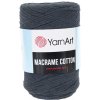 Příze YarnArt Příze Macrame Cotton 758 - tmavá šedá