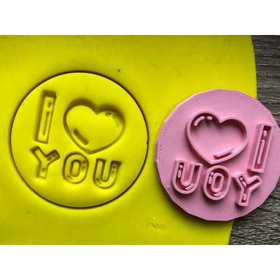 TVOŘÍTKO I love you - razítko Rozměr: 6 cm, + Vykrajovátko: Ano – Hledejceny.cz