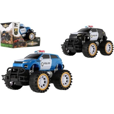 Teddies Auto Policie terénní velká kola plast 18cm na setrvačník 2 barvy v krabici 20x14x14cm – Zboží Mobilmania