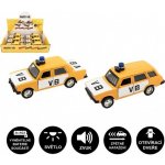 Teddies Policejní auto VB kov/plast 11,5cm na zpětné natažení na baterie se zvukem – Sleviste.cz
