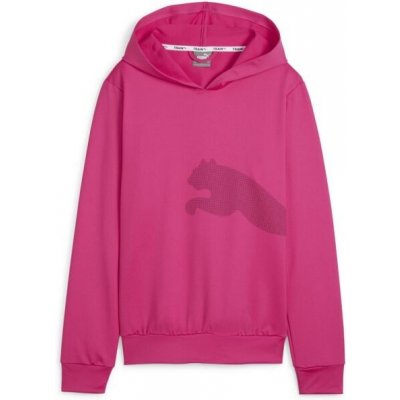 Puma BIG CAT FRENCH TERRY Hoodie dámská sportovní mikina růžová – Sleviste.cz